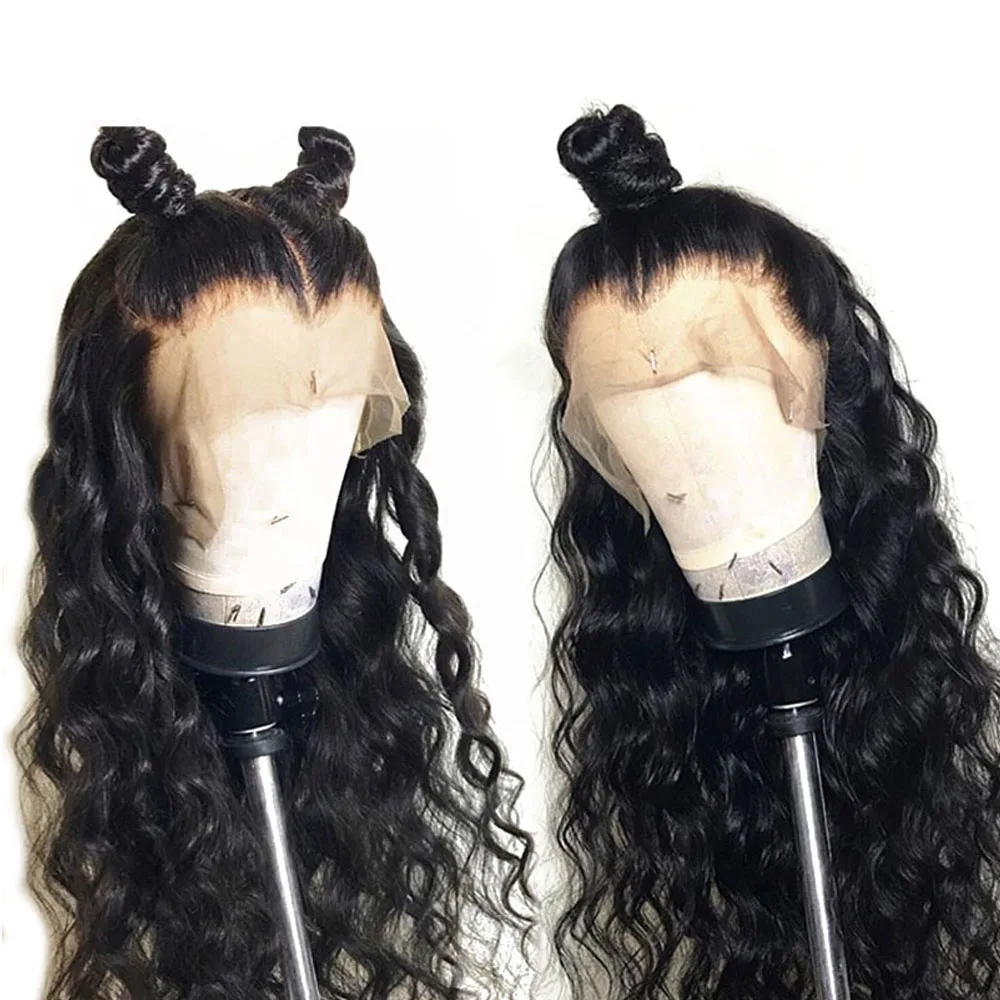 Бразильские волнистые волосы Remy, волнистые волосы, парики из человеческих волос для черных женщин, Сплетницы, безклеевые черные парики