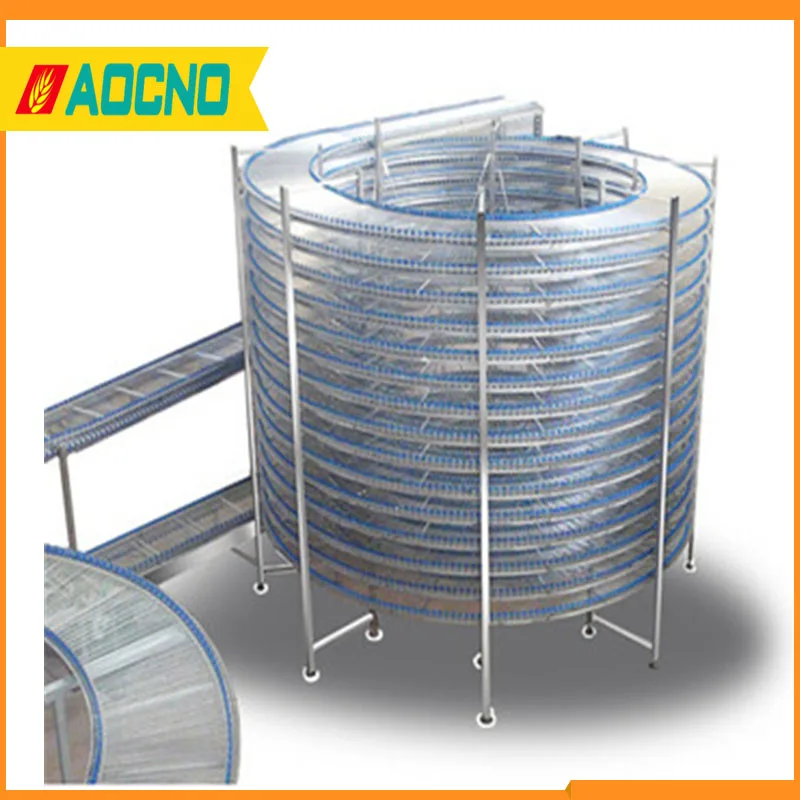 Single/ Double Bakery Spiral Coolers - Spiral Bread Cooling and Freezing Conveyor