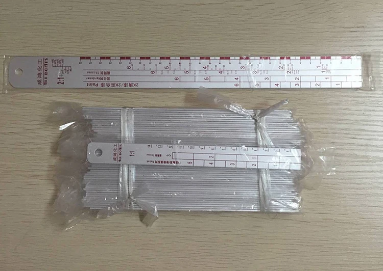 Mixing sticks measuring aluminum paint ruler