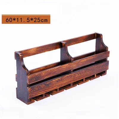 
The Original Wooden Wine Rack Handmade Reclaimed, Wall Mounted Glass Holder & Shelf 