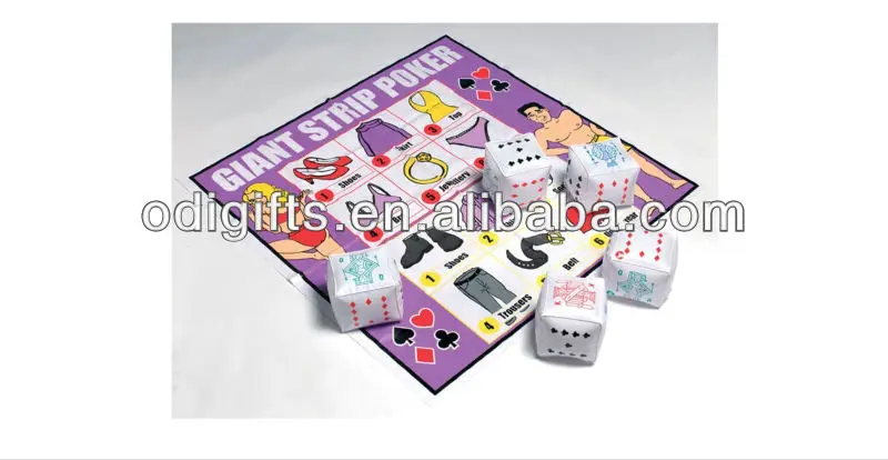 Inflatable Dice Couple for Strip Poker Game Sexy Game