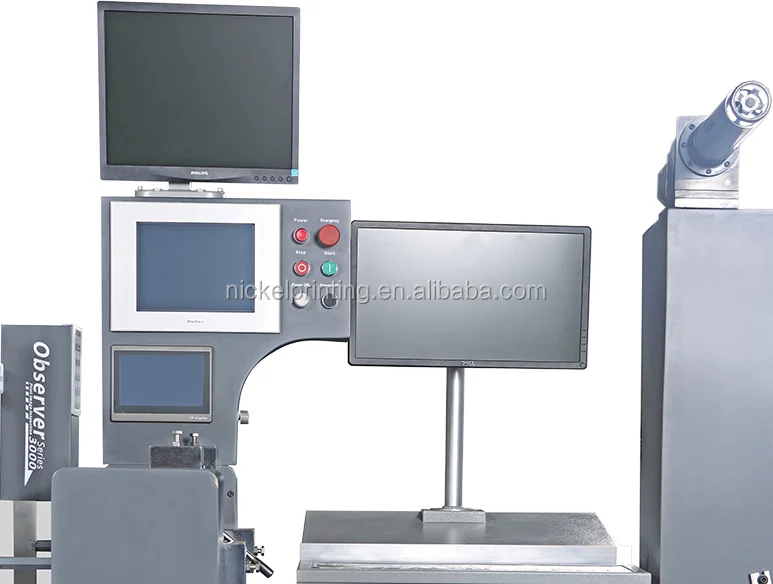 FS350 PS plate 5 color semi rotary offset label press