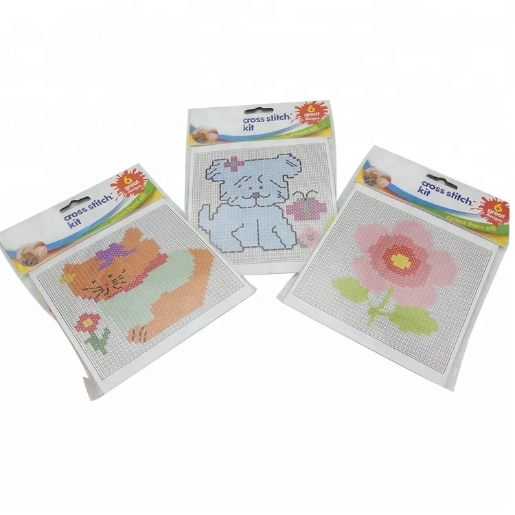 Hot Sale Promotional Craft Set Children DIY Set Cross Stitch Kit