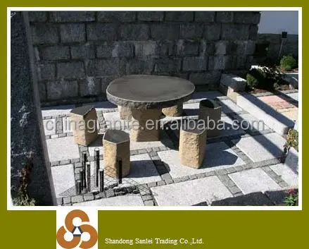 Garden granite stone bench park bench