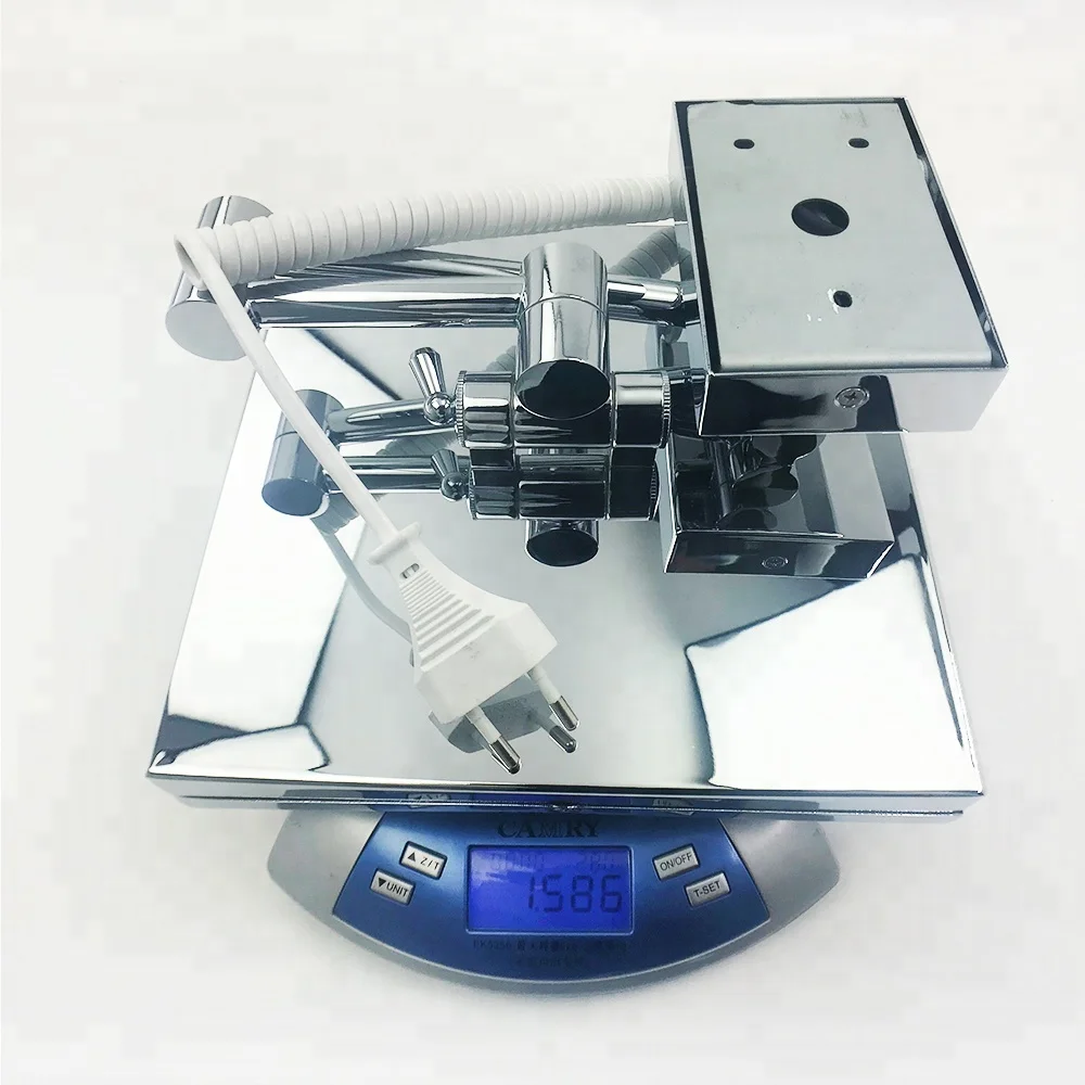 
Hotel bathroom wall mounted 2 face square UL led makeup mirror with 5X magnifying mirror 