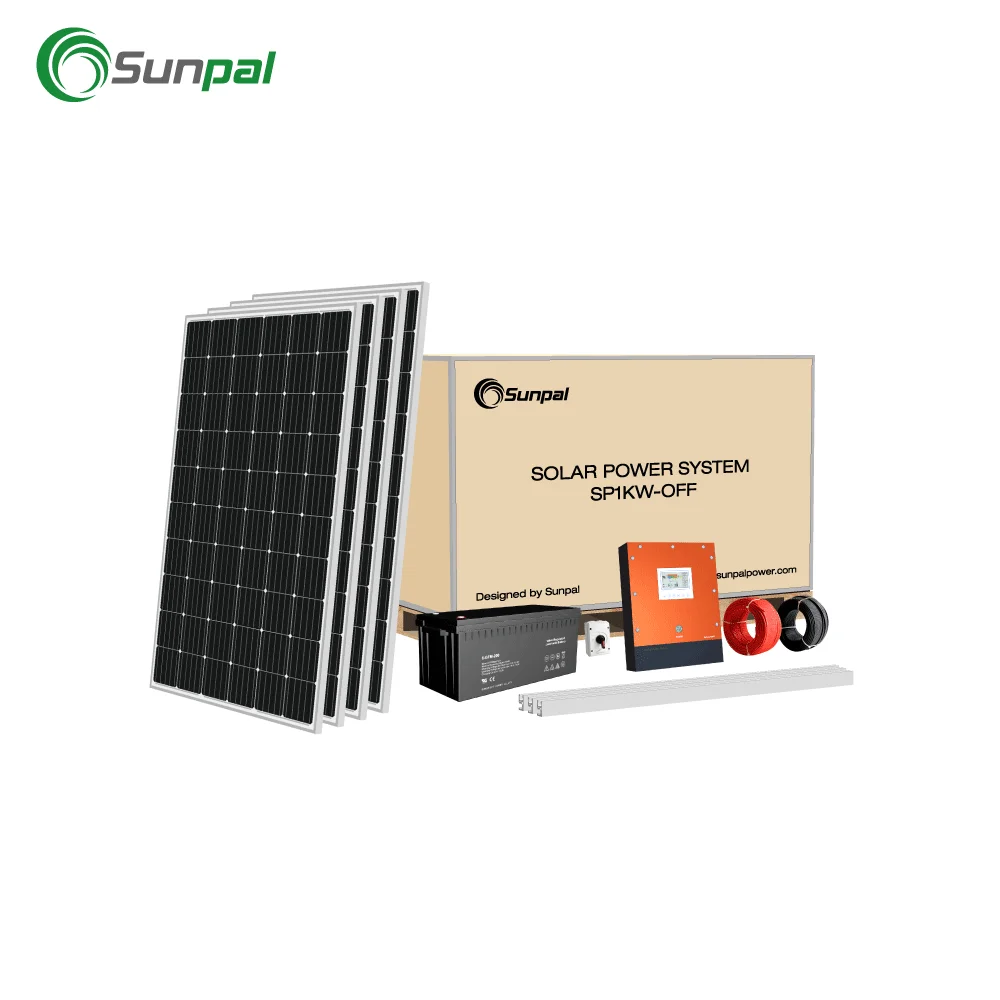 Sunpal Residential Ground Mount Solar Panel Kit 1000W 3000W Solar Energy System Price For Home Off Grid Full Set