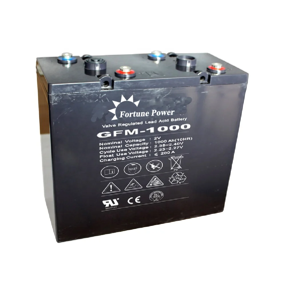 
2V 1000Ah Solar Lead Acid Battery Cell 12S1P Formed 24V 1000Ah Deep Cycle gelBattery 