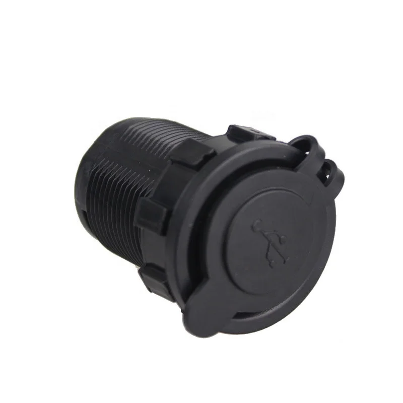 Waterproof 12v to 24v dual panel mounting usb sockets with indicator