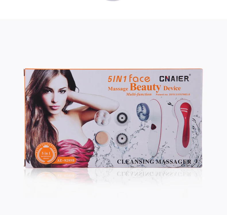 AE-8289B 2021 Top Selling Electric Facial Cleansing Brush Facial Massager Skin Pore Cleaner