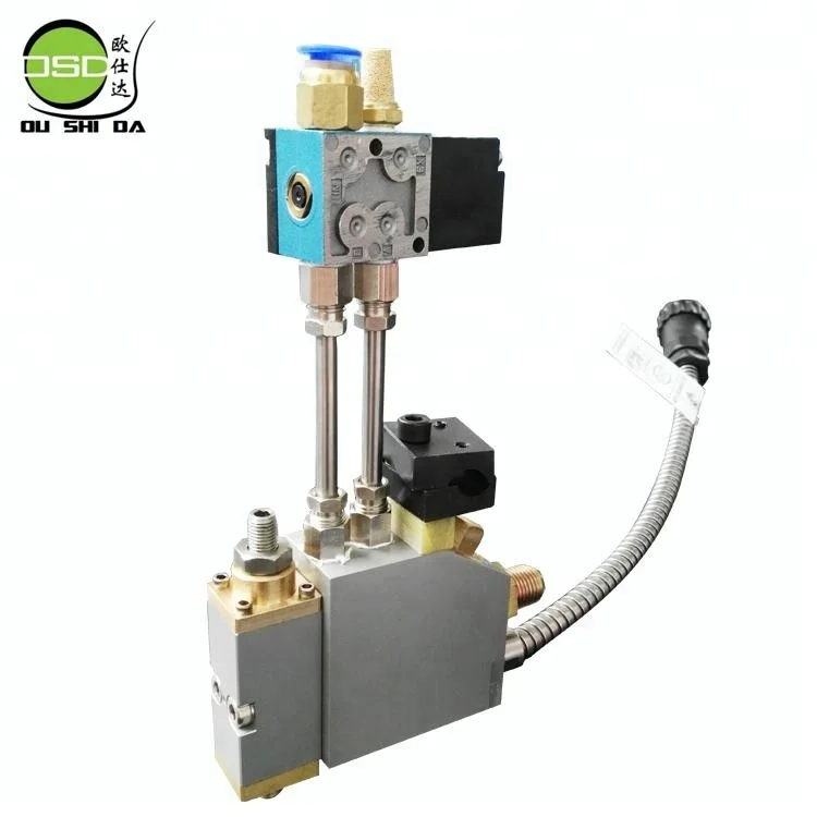 Customized Adhesive Spray Gun Hot Melt Glue Machine Dispensing Module Gun for Box Sealing Carton Packaging