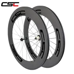 Carbon Cycling bicycle racing wheels 38 50 60 88mm Depth Tubules Clincher Road bike wheels with R13 hub Wheelset free shipping