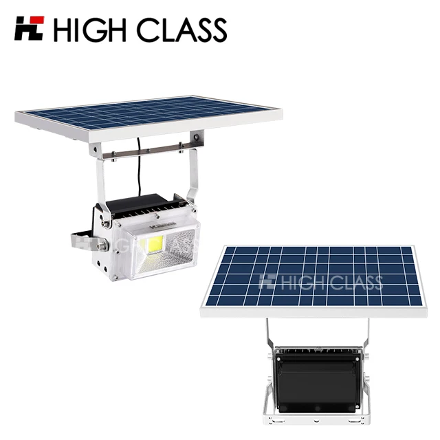 Высококачественный портативный литой алюминиевый прожектор 15 Вт с солнечной панелью высокого качества