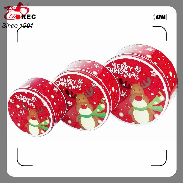 
Exquisite packaging design cartoon cake metal tin box 