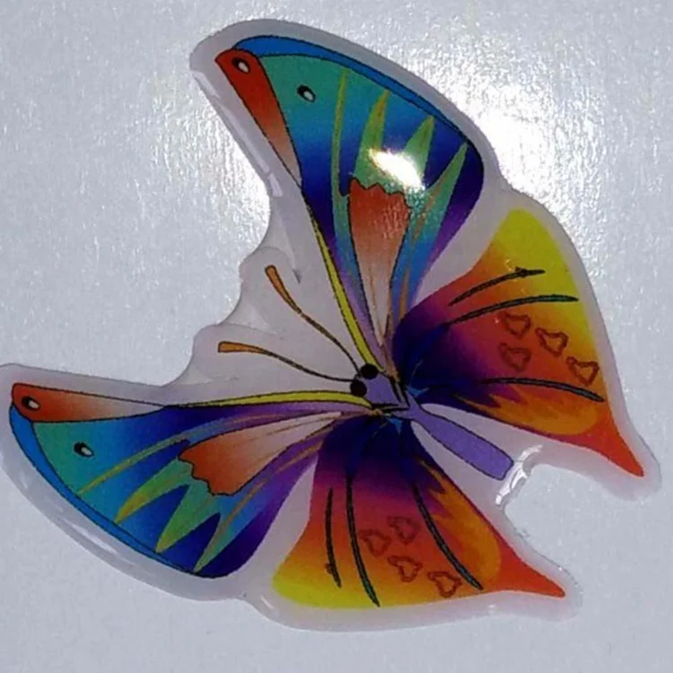 Custom Printed Waterproof 3d Refrigerator Decoration Sticker