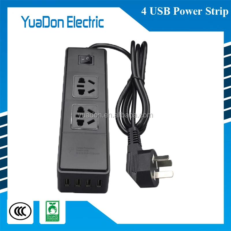 Универсальный Стандарт Расширением Розетка Удлинитель С 4 Портами USB