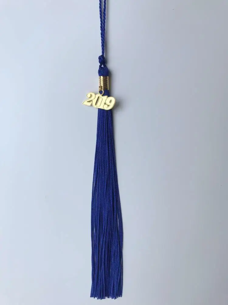 
2019 Hot Sale Graduation Cap Tassel with Year Charm total 42CM 