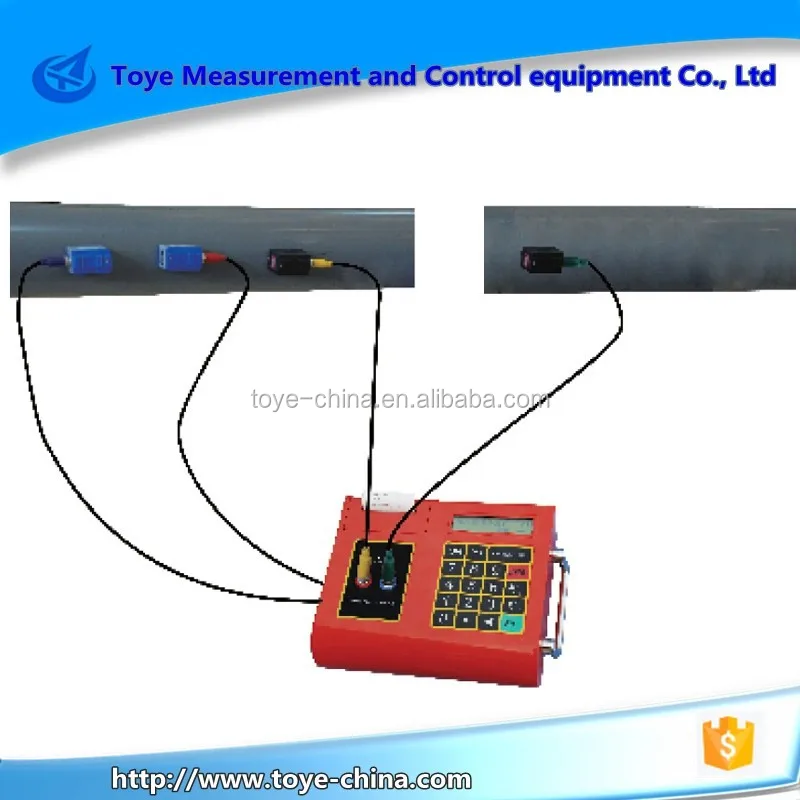 High performance portable ultrasonic flow meter used for water have a good price made in china