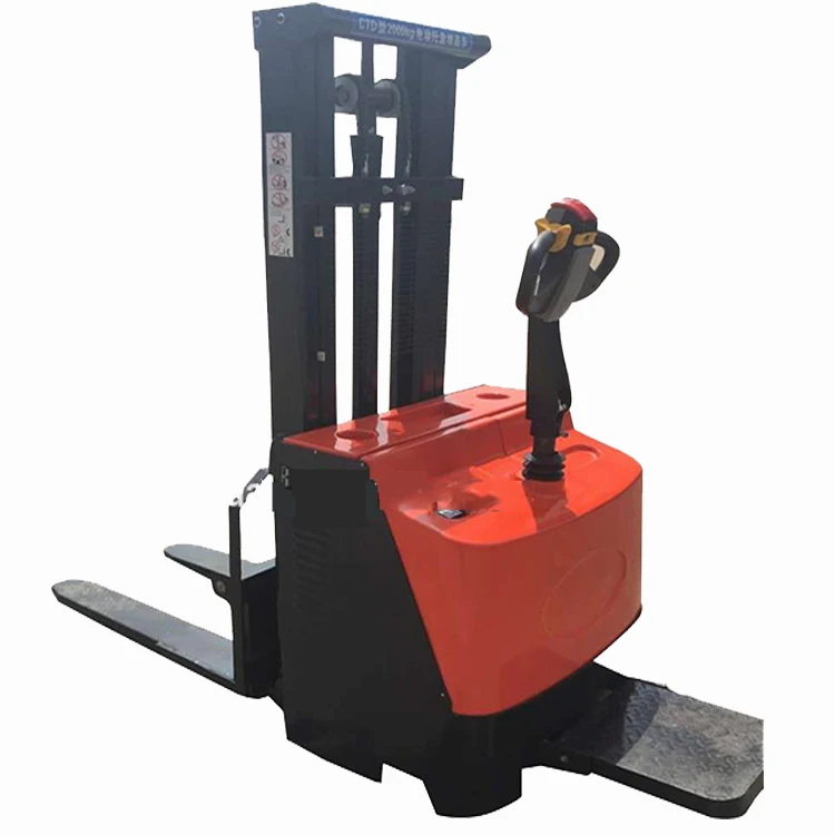 Small pallet stacker truck fully automatic walkie electric pallet truck stacker
