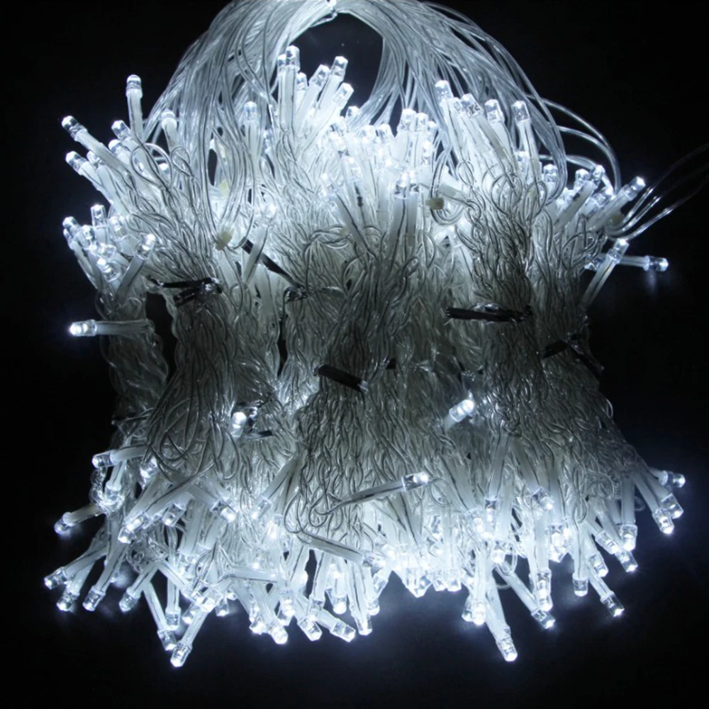 3M  multiply by 3M 304 LED Outdoor Home Warm White Christmas Decorative xmas String Fairy Garlands Party Led Curtain Lights