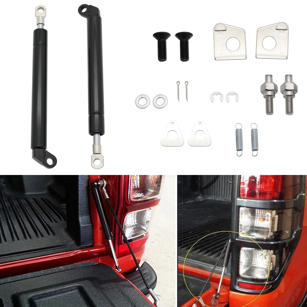 High quality 1 Pair Tailgate Slow Down & Easy Up Strut Kit Accessories For Car FOR-D RANGER T6 Year 2012-2016