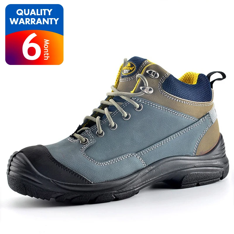 SAFETOE Мужская Высококачественная модная стальная защитная обувь, дышащая Защитная промышленная безопасная обувь