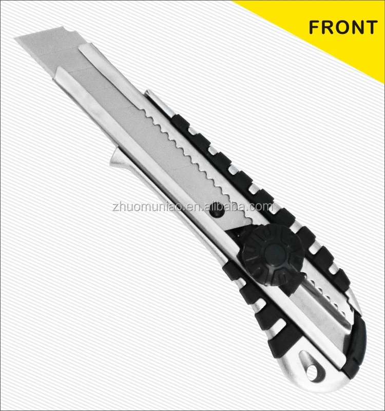 Zinc Alloy Knife Helical Pusher 18MM Width Mental Box Cutter