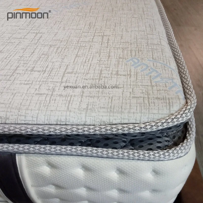 Hypo-allergenic Pillow top pocket spring magnetic treated memory foam mattress