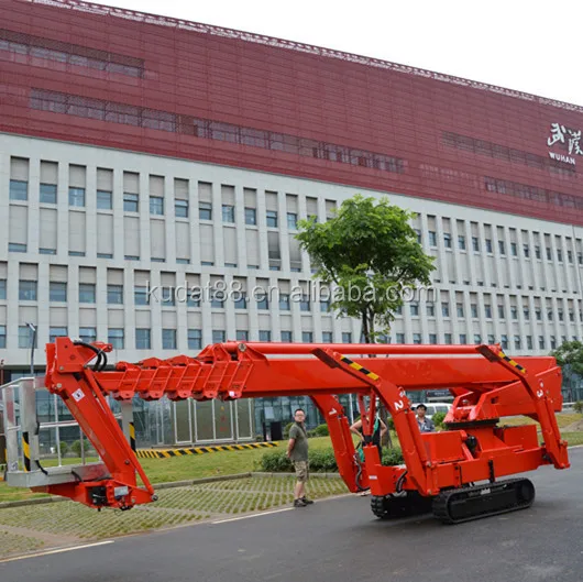hot sale spider lift boom KD-T30  telescopic hydraulic manlift / aerial work platform