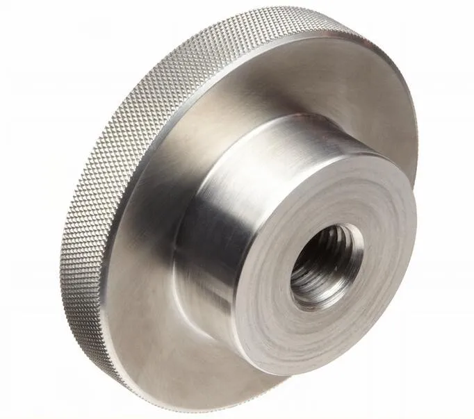 CNC machined precise M4 M6 M8 stainless steel flange thumb knob nut