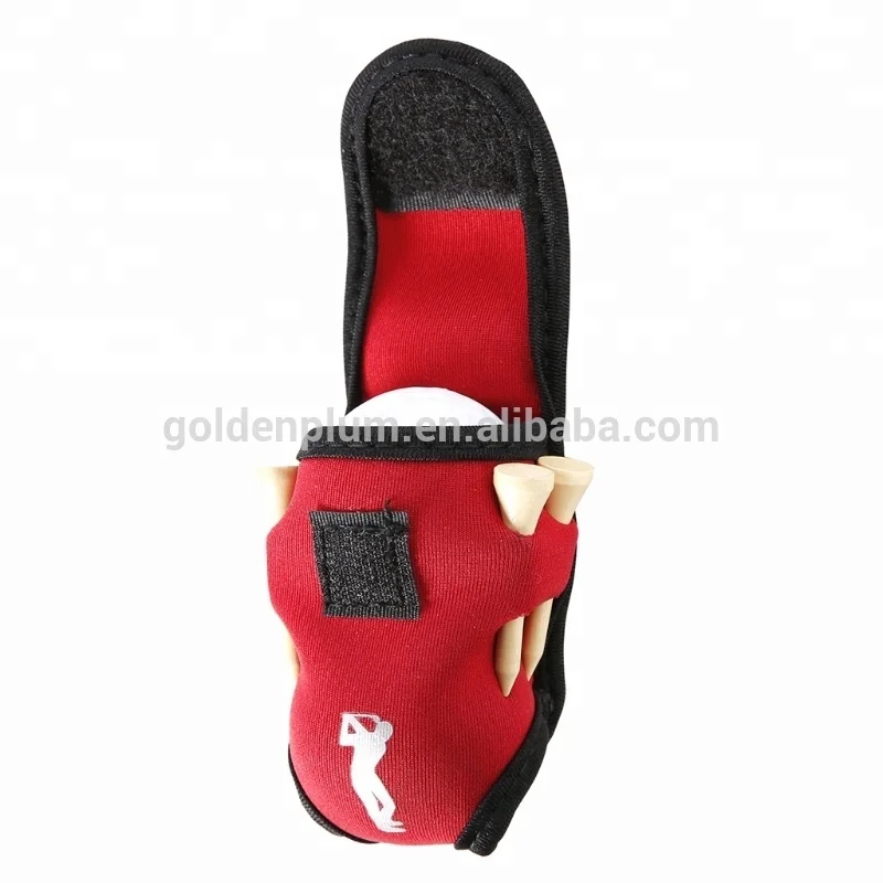 Neoprene Mini carry Pouch Belt Clip Golf Ball tag Holder waist storage Bag designer