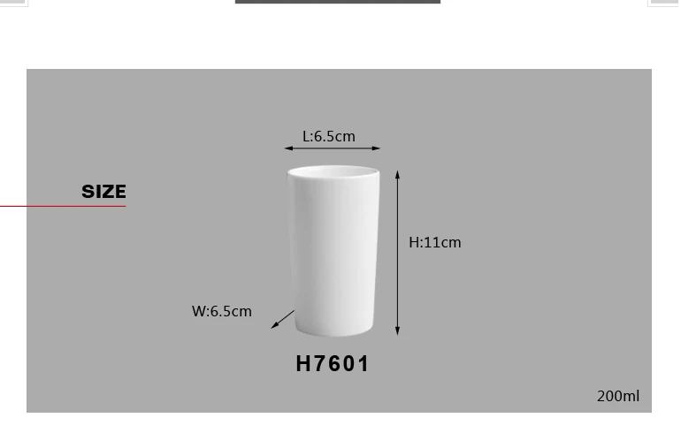 Factory Directly Simple White Ceramic Coffee Mug Cup Coffee Ceramic Tea Cup No Handle from Chaozhou