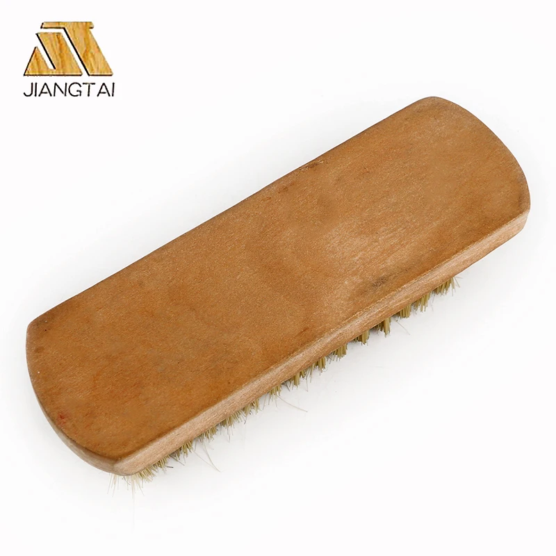 Various styles ho wooden shoe brush with pig hair bristles
