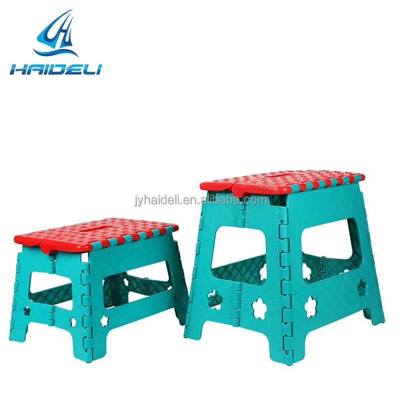 Hot selling home furniture plastic folding chair ladder step stool for kids