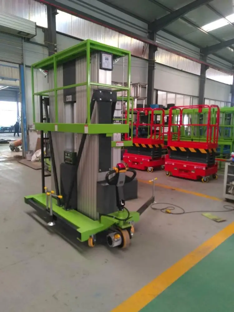 ZTCL Small Aerial Mobile One Man Scissor Lift/home Cleaning Elevator Aluminum Lift/Aerial Personal Lift-Leader