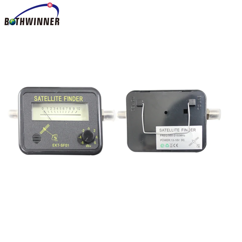 Digital Satellite Finder Signal Meter for Aligning Dish with Patch Lead