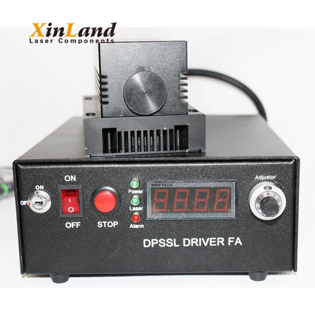 532nm Long Distance Green Laser DPSS Module 1W 2W Burning Laser