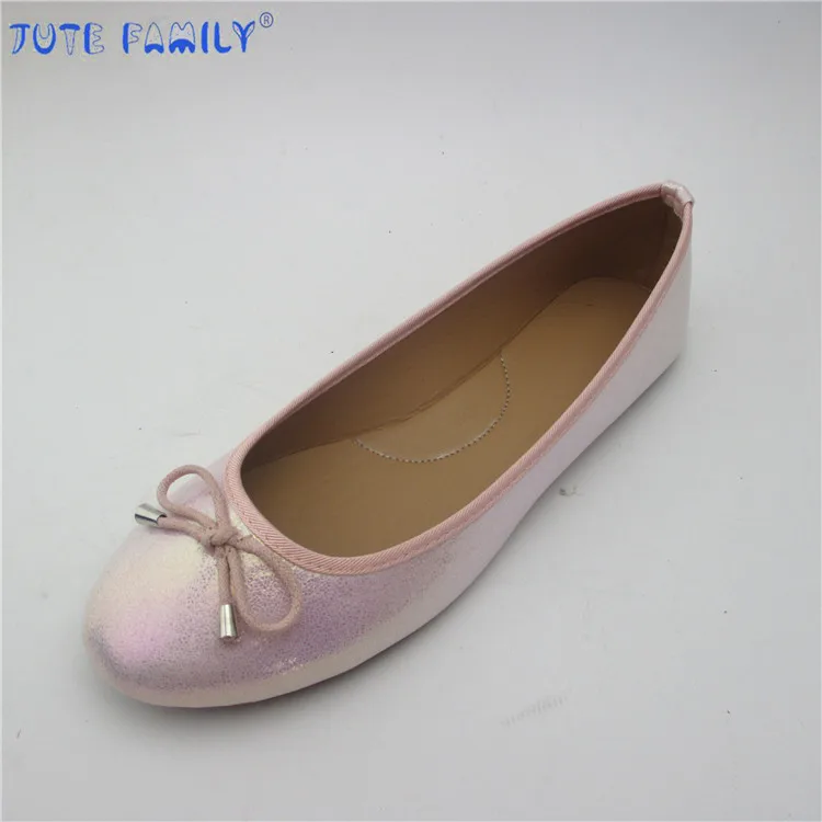 Wholesale Spring Summer PU Material Women Flats Ladies Ballet Casual Shoes