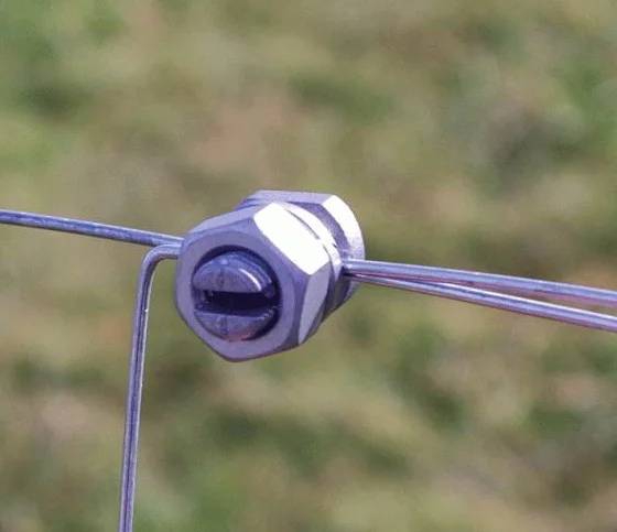 Bulk Electric Fence Dacromet Steel Hexagon Head Cold Heading Bolt Wire Rope Connector Joint Inline Clamp