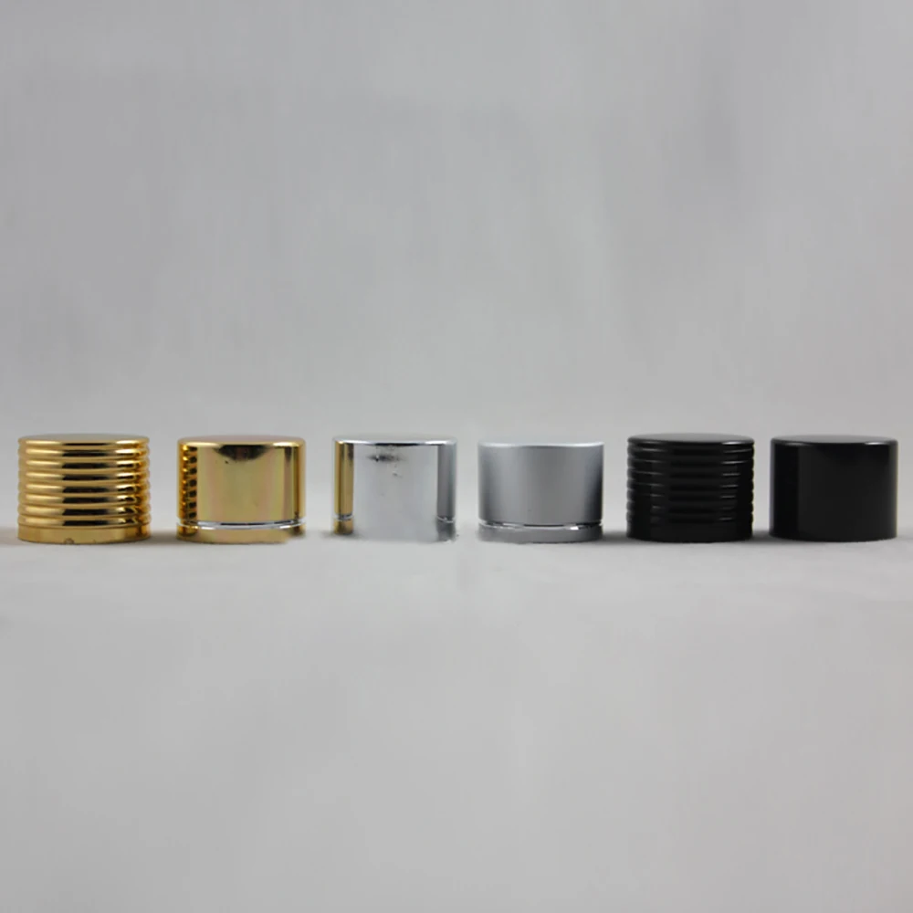 High Quantity White/Black Cosmetic Cap Roll On Bottle Cover