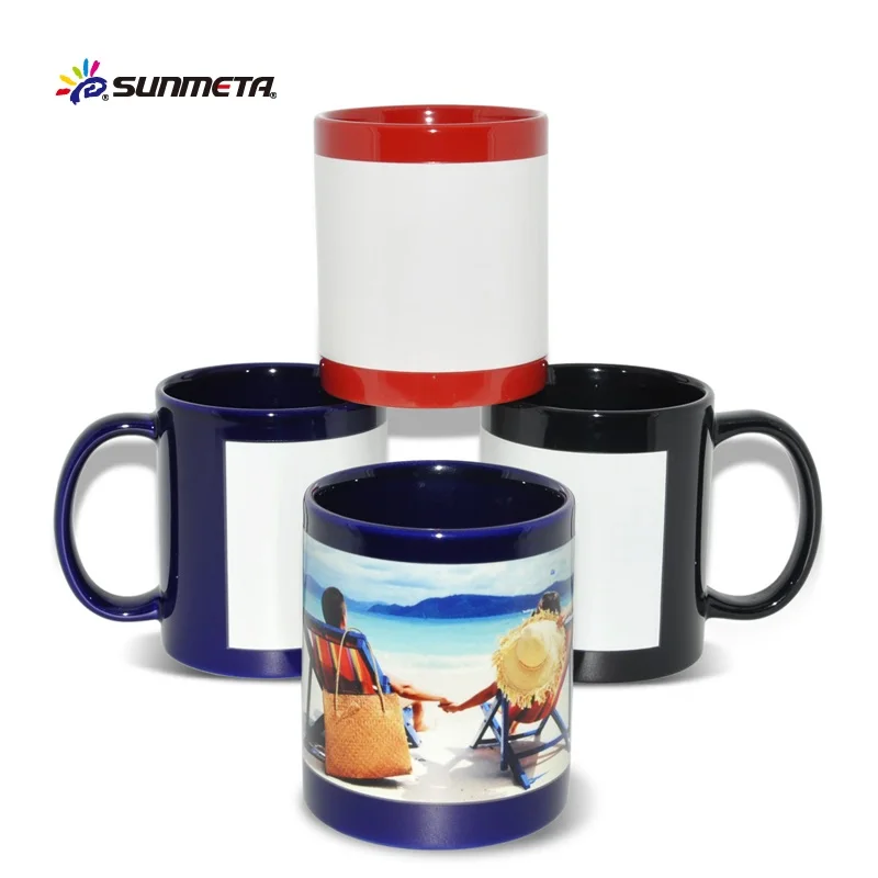 
Factory directly sale 11oz glow in the dark ceramic cup magic luminous mugs for sublimation 