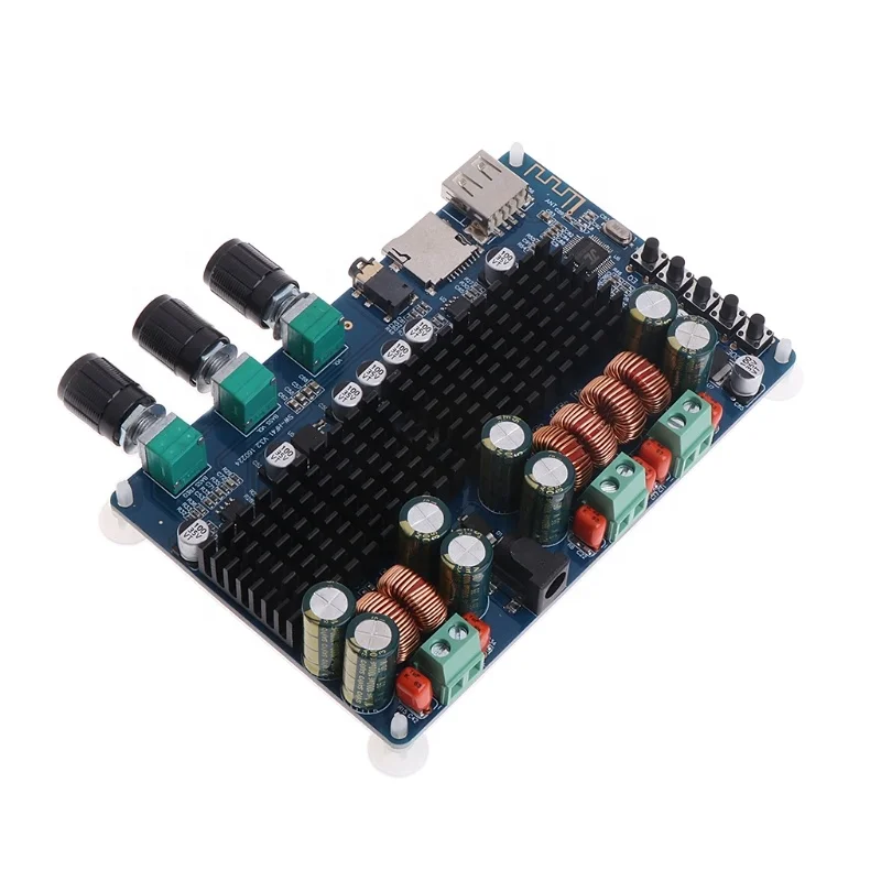 Bluetooth Power Amplifier High Power 2.1 Channel subwoofer USB TF Decoder Speaker refitting Circuit Board Modul