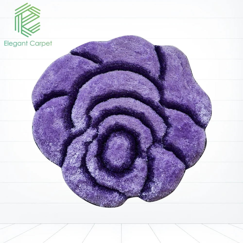 modern design 100% silk rugs for sale super flower shape carpet