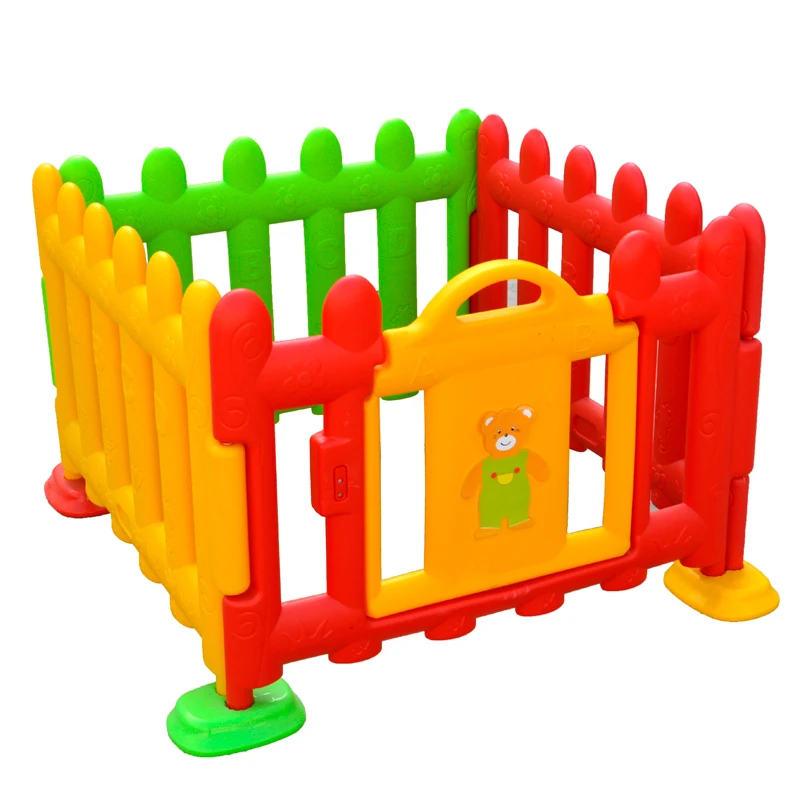 easy assemble low price multi color plastic kids playground fence