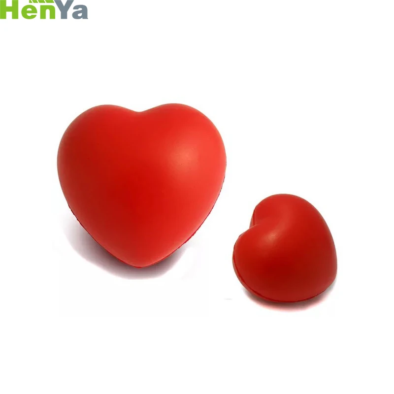 Hot Selling Love Heart Stress Toy 70mm Blood Donation Love Heart Stress Ball for Promotion