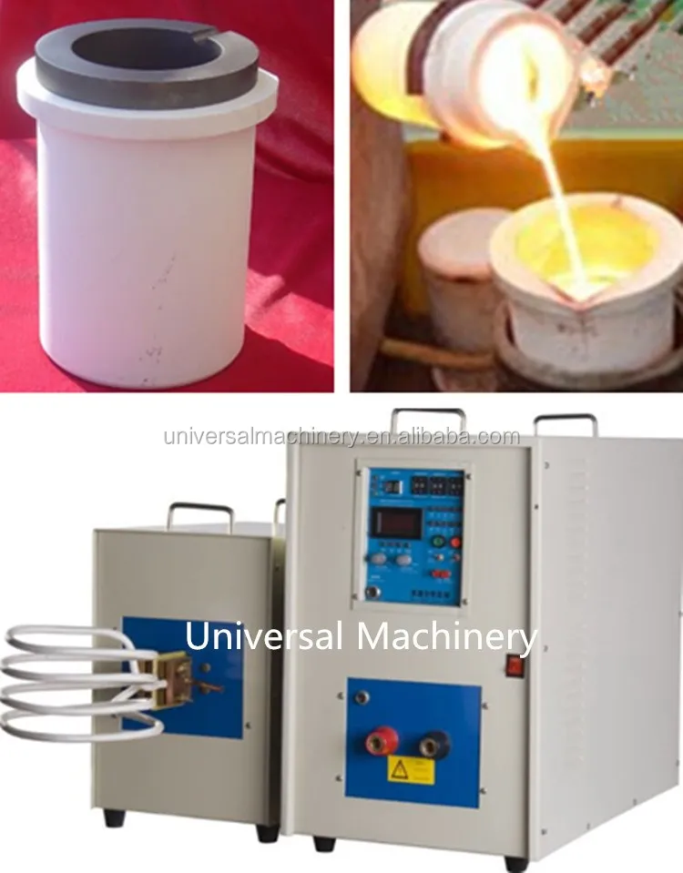 Portable IGBT 100% duty Silver Melting Furnace
