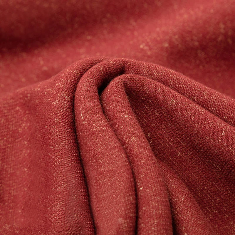 Thick worsted 85% cotton 15 polyester polar fleece fabric for sale