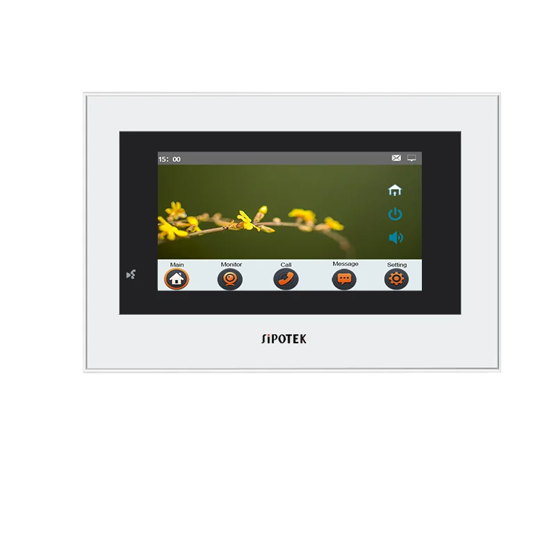 
7 inch color touch screen support Unlock Talking Monitor TCP IP video door phone 