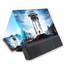 2019 new mobile phone magnifying screen with Bluetooth speaker for 3d phone enlarged mobile screen magnifier