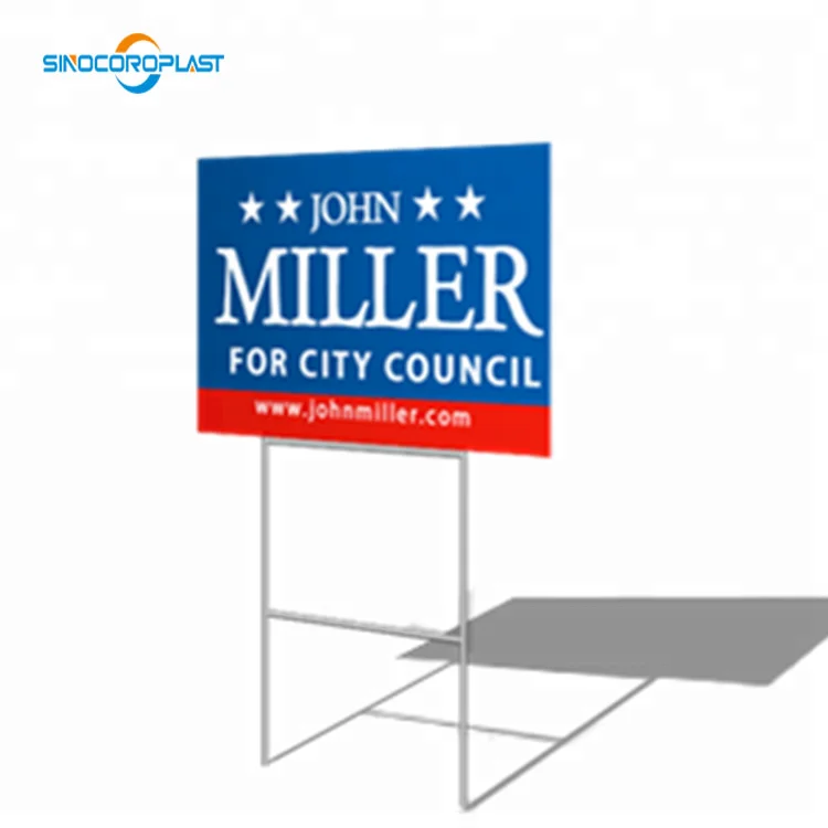 PP Custom  Flute Sheet With Print Corflute Plastic Sheet advertising sign