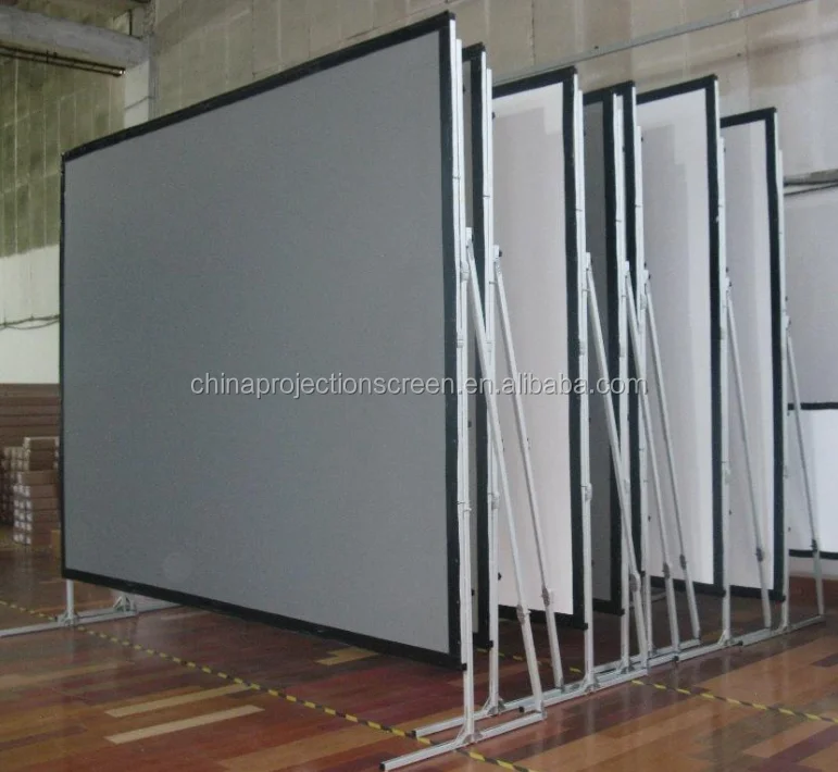 Складной экран для проектора, большая уличная проекция с быстрой рамой, 200 дюйма, с простыней